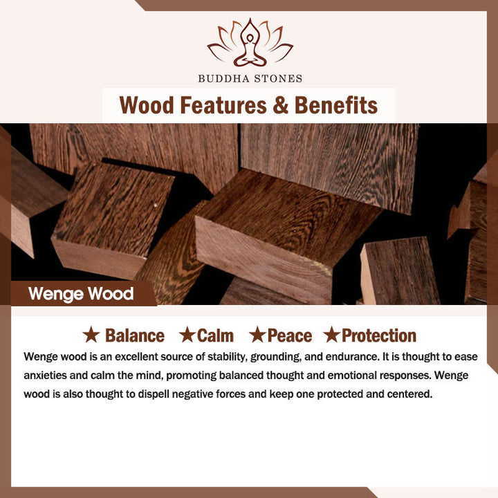 Buddha Stonesチベット ウェンジウッドオーム・マニ・パドメ・フムOM シンボル マントラ 角模様 守護ネックレス ペンダント - image 8