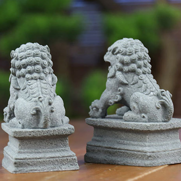 Buddha Stones獅子 福福犬 象 魔除け 祝福 室内装飾