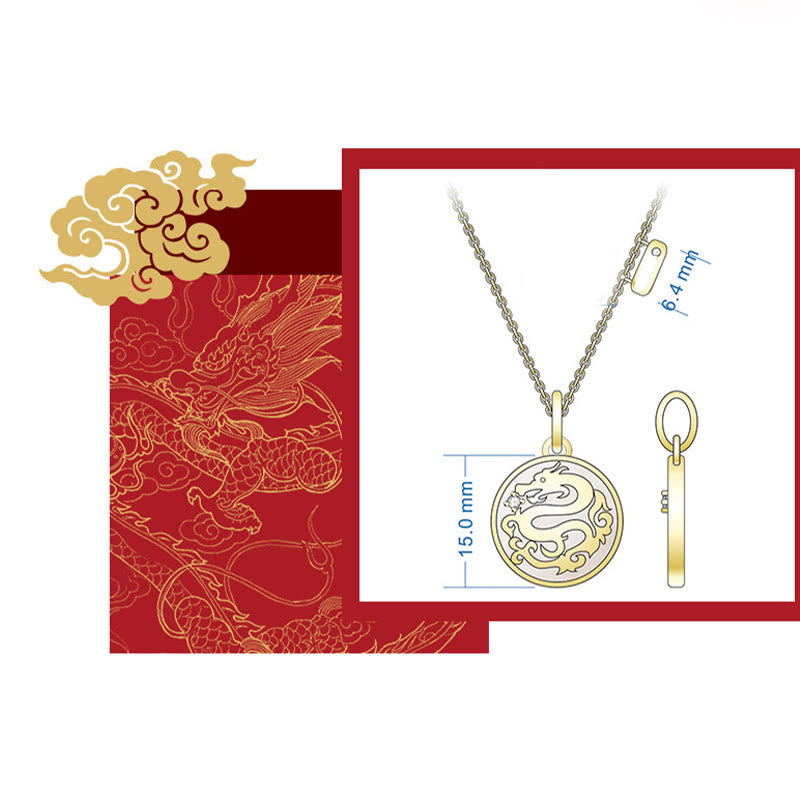 ❗❗❗フラッシュセール -Buddha Stones925 スターリングシルバー シャコガイ ストーン 龍年 福 キャラクター 幸運 強さ ネックレス ペンダント