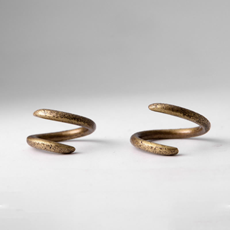 Buddha Stonesのシンプルなデザインの銅製幸運調節リング