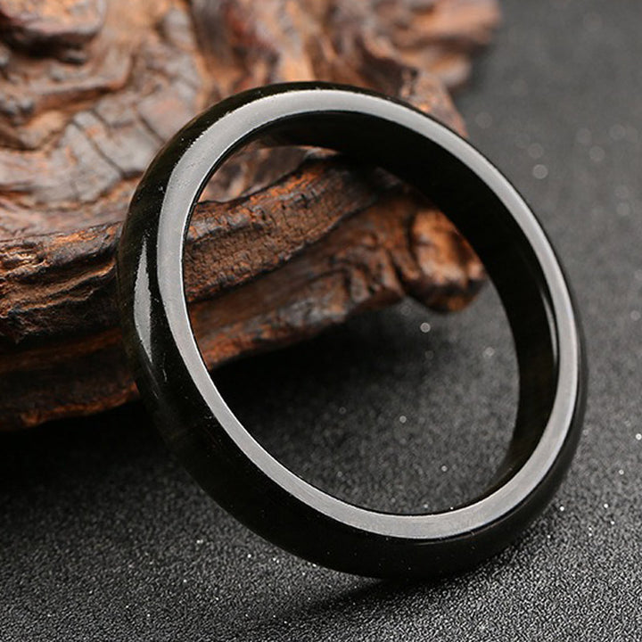 Buddha Stonesゴールドシーンオブシディアン シルバーシーンオブシディアン守護ブレスレットバングル