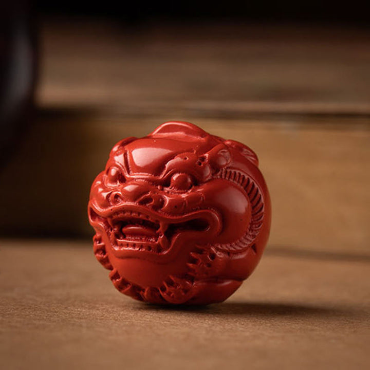 チベットのBuddha Stones、Om Mani Padme Hum、貔貅(ピクシウ)銅貨、小葉、紅檀、辰砂、守護キーチェーン
