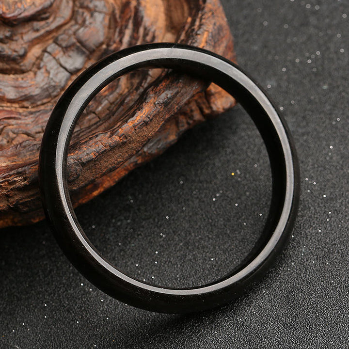 Buddha Stonesゴールドシーンオブシディアン シルバーシーンオブシディアン守護ブレスレットバングル