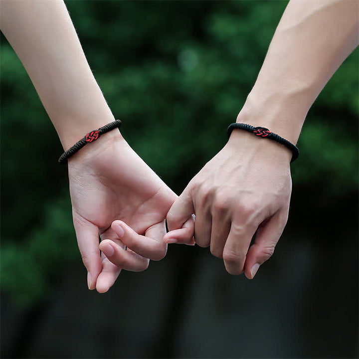 Buddha Stones 2本セット チベット幸運の中国結び 保護ストリングブレスレット