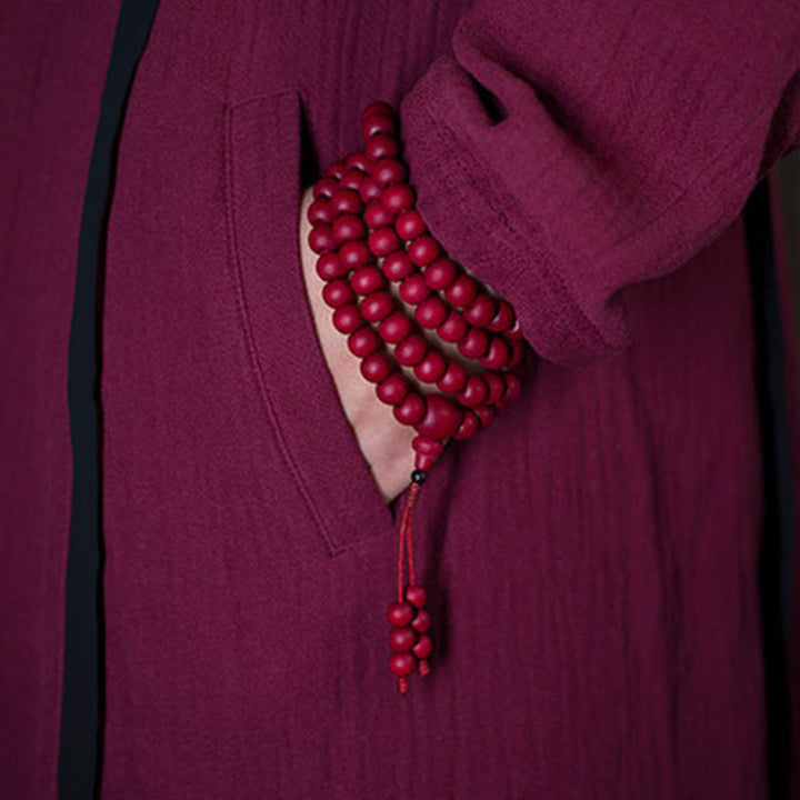 Buddha Stones 108Mala天然アベリアビフローラ 木製 保護ブレスレット