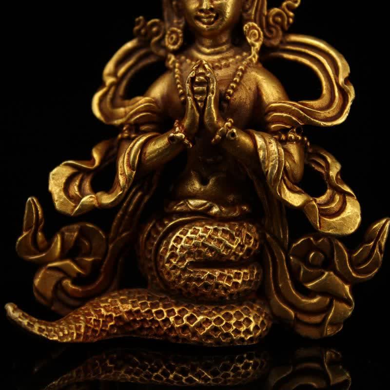 菩薩龍樹守護銅像装飾