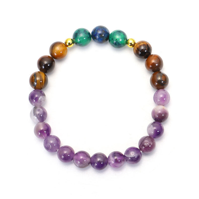 Buddha Stonesチベットアメジスト 浄化ブレスレットMalaセット