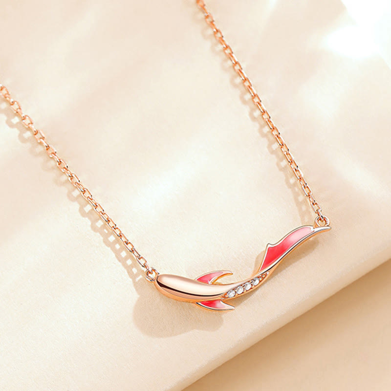 Buddha Stones925スターリングシルバー 鯉 幸運 ジルコン 繁栄 ネックレス ペンダント - image 1