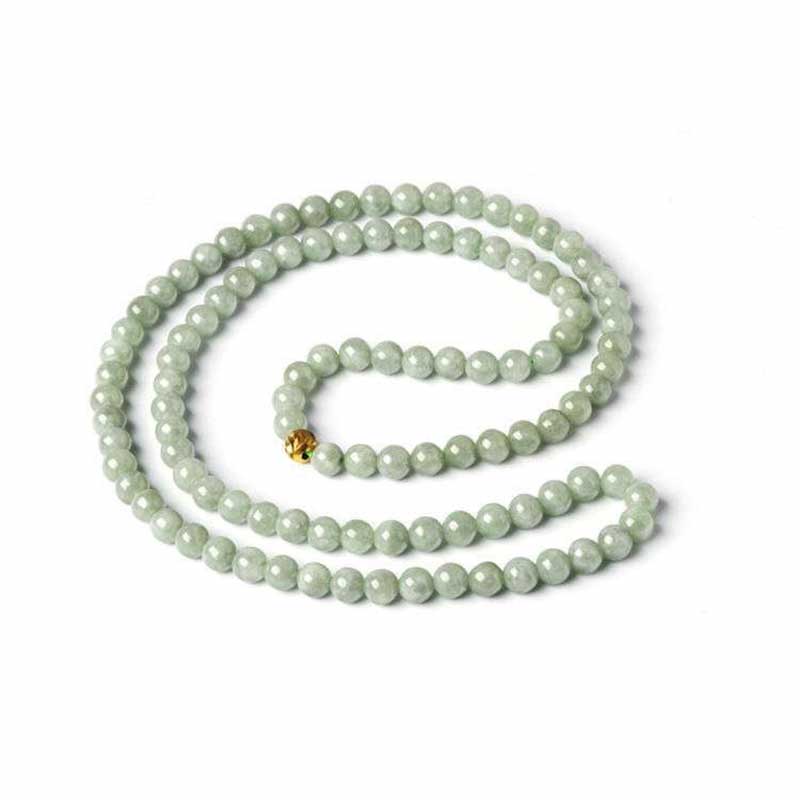 108個のビーズの翡翠の幸運のブレスレットのMala