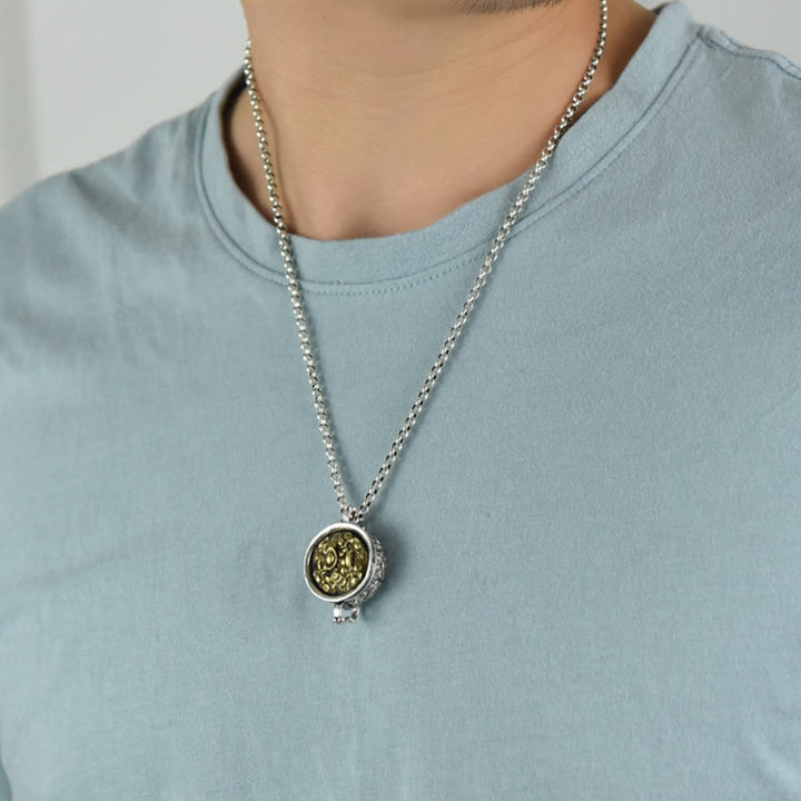 Buddha Stonesの宝鉢、銅貨のインゴット、富のネックレスペンダント