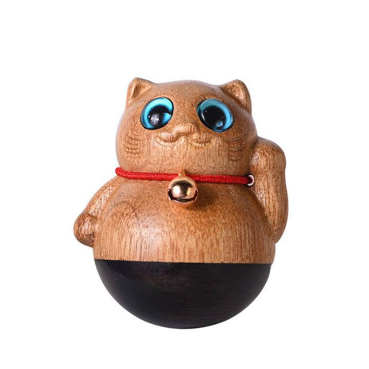 Buddha Stonesミニ招き猫子猫フィービー・ジェンナン木製祝福飾り - image 23