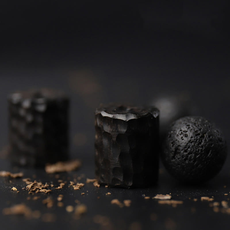 Buddha Stones 溶岩・黒檀・タイガーアイ使用 ヒーリングブレスレット