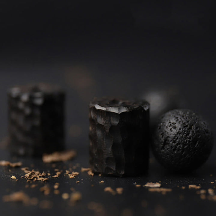 Buddha Stones 溶岩・黒檀・タイガーアイ使用 ヒーリングブレスレット