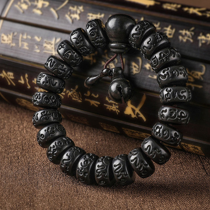 Buddha Stones チベット雷木 守護お守りブレスレット