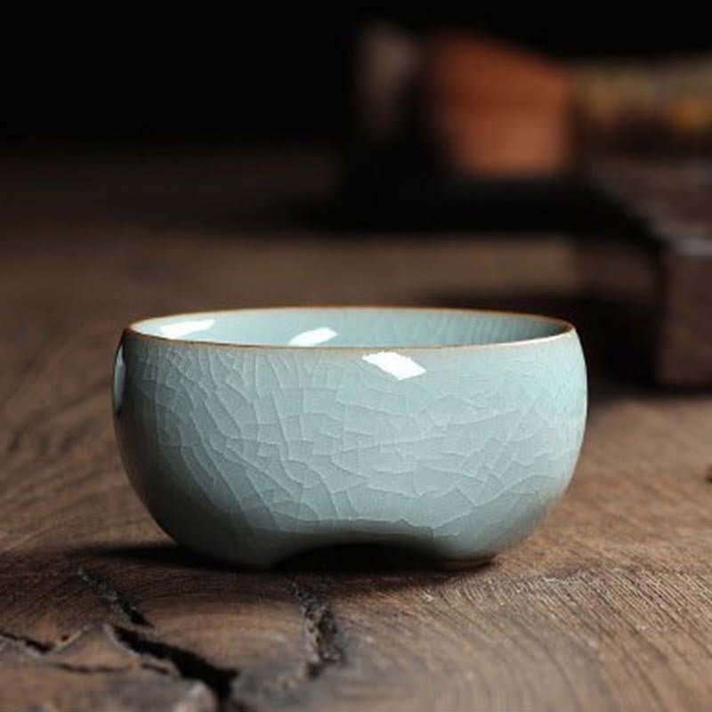 Buddha Stonesカラフルな鯉の陶器ティーカップ カンフーティーカップボウル