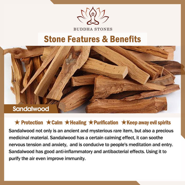 Buddha Stonesミニ白檀彫刻幸運自信猫癒し装飾 - image 10