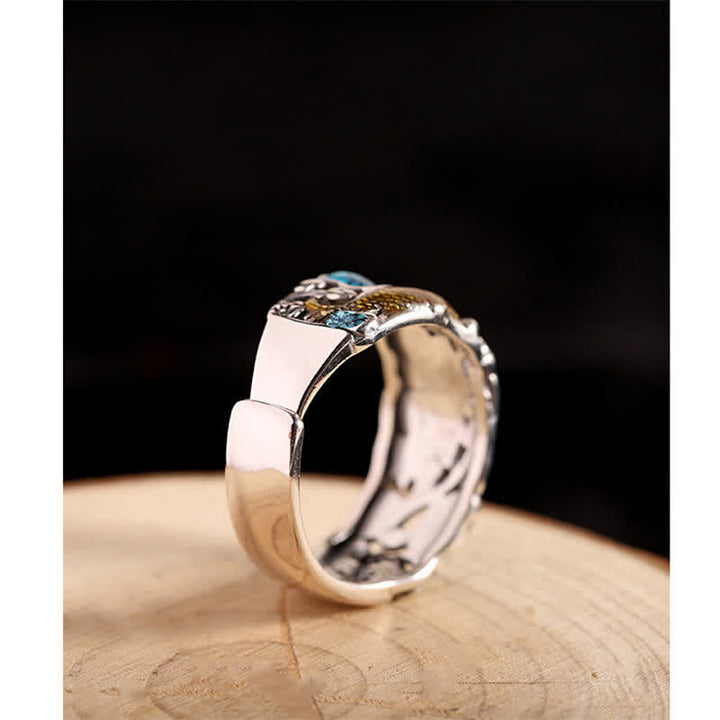 Buddha Stones925 スターリングシルバー 蓮鯉悟りのリング - image 4