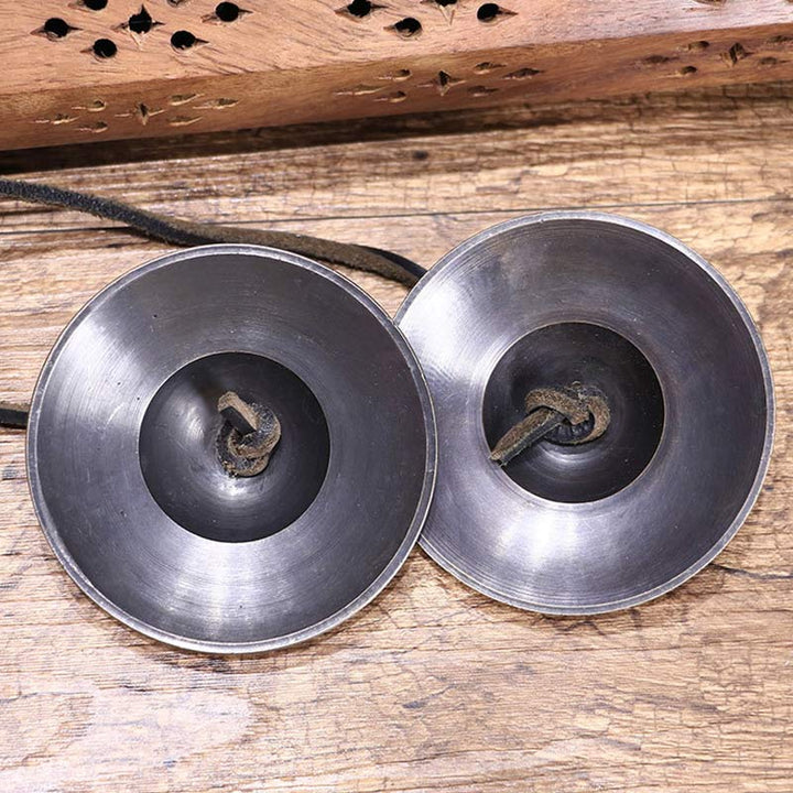 Buddha Stonesチベット ティンシャベル 銅製 幸運 装飾 バッグ付き