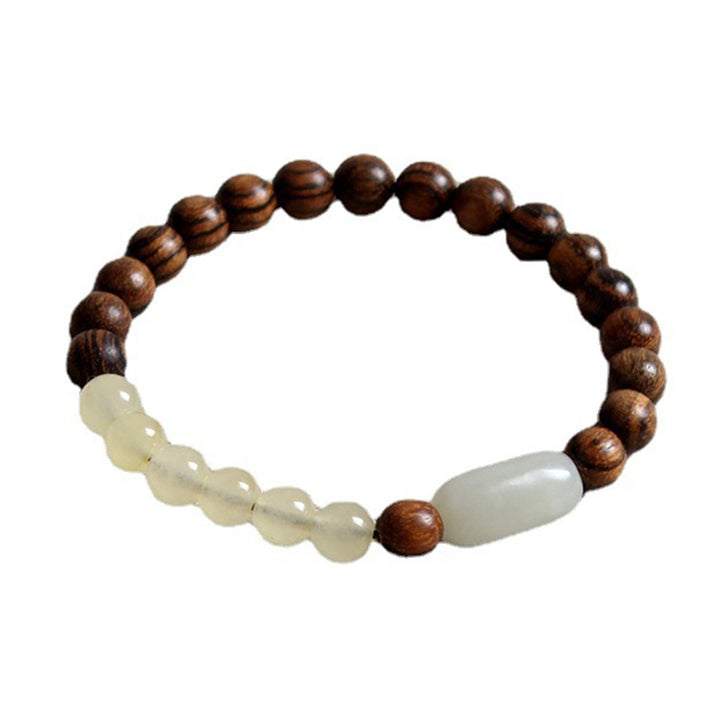 Buddha Stones翡翠白檀幸運豊穣ブレスレット