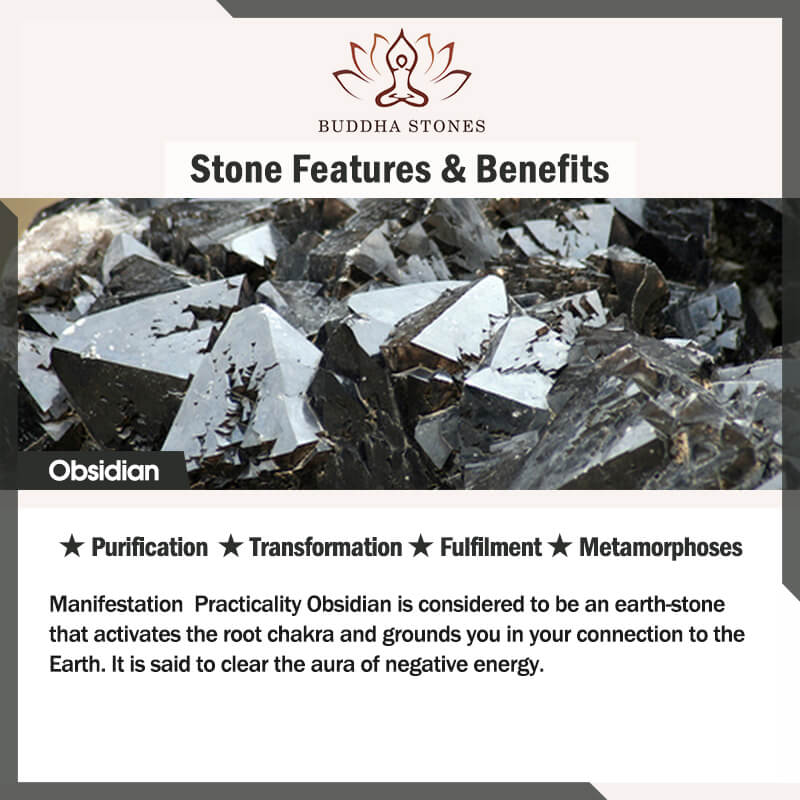 Buddha Stones、十二支、黒曜石の守護ブレスレット - image 11