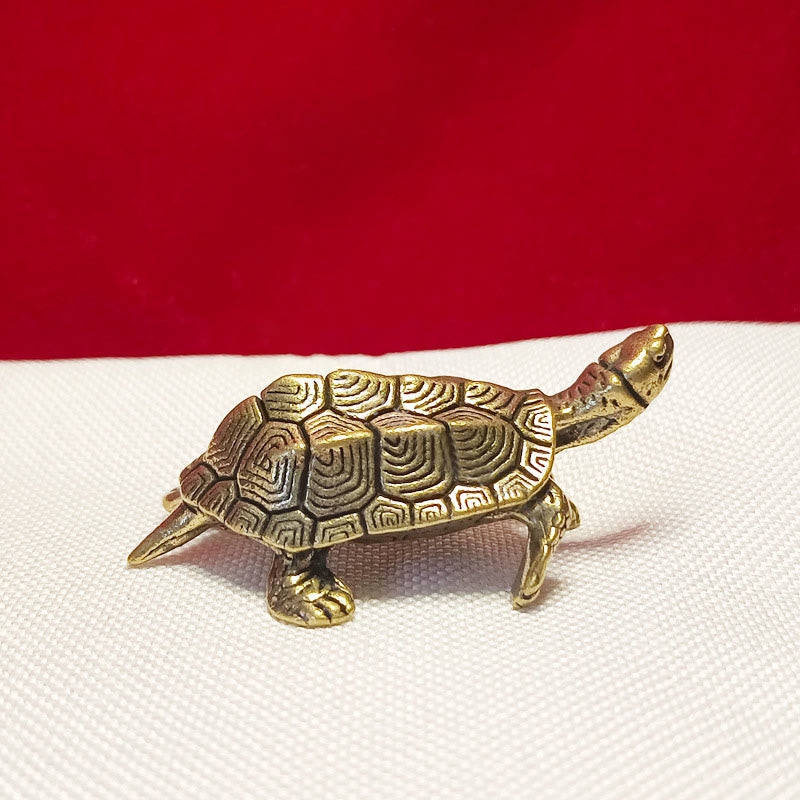 Buddha Stones小型 カエル 亀 鯉 カタツムリ カニ 銅製 富 家の装飾 - 長寿亀 - image 12