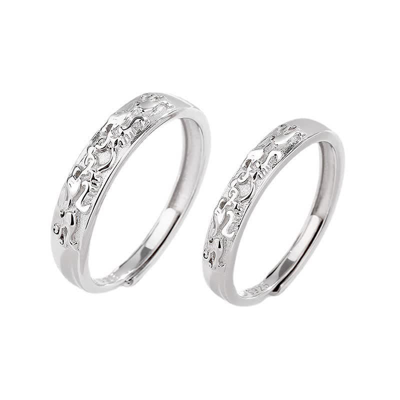 Buddha Stones925 スターリングシルバー 貔貅 バランス 調節可能 カップルリング - image 7