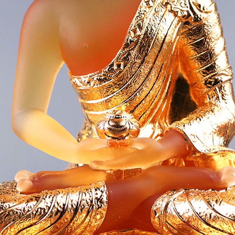 Buddha Stones手作り 置物 劉里 芸術作品 静寂の像 家へのお供え物 装飾 - image 6