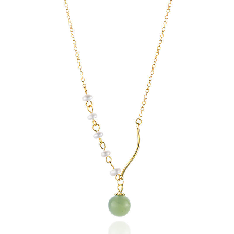 仏石天然和田翡翠パール幸運ビーズネックレスペンダント - image 15