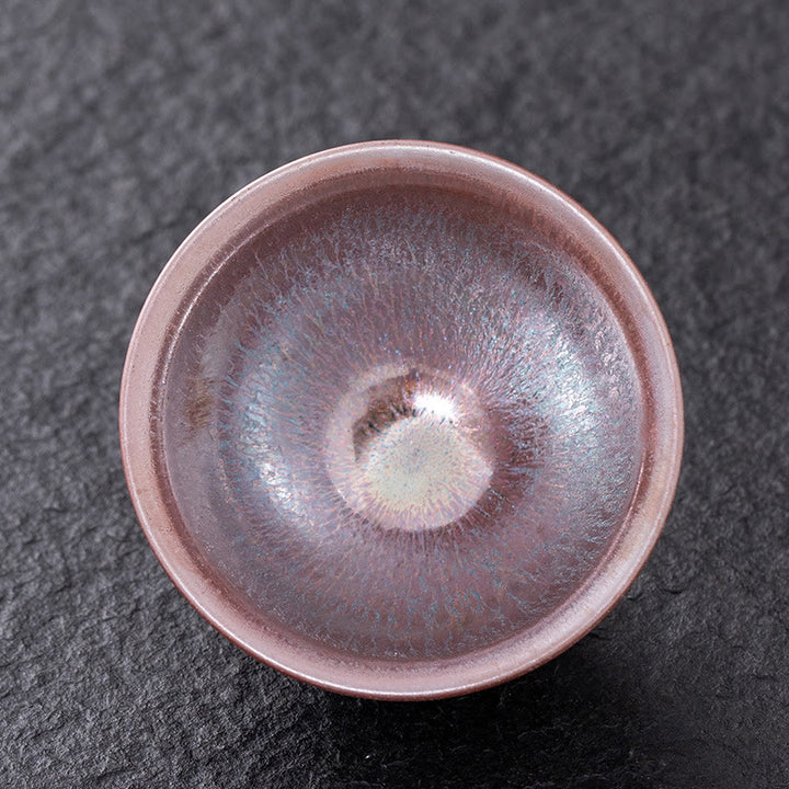 Buddha Stones中国ピンクゴールド Jianzhan 磁器ティーカップカンフーティーカップ