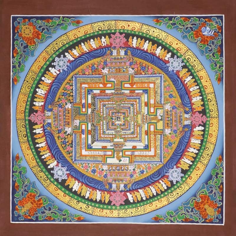 Buddha Stonesチベットタンカ画 祝福 手作り装飾
