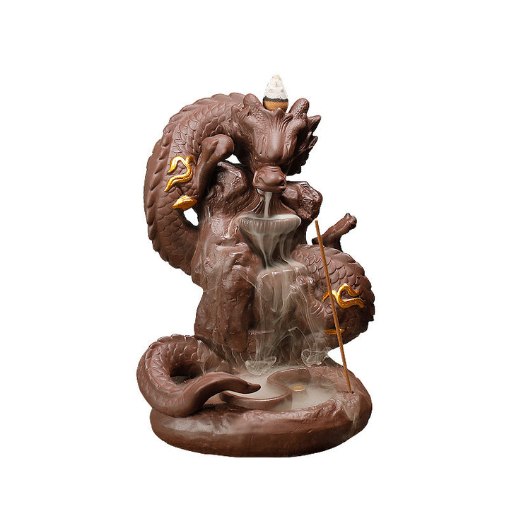 Buddha Stonesチベット龍守護香炉装飾