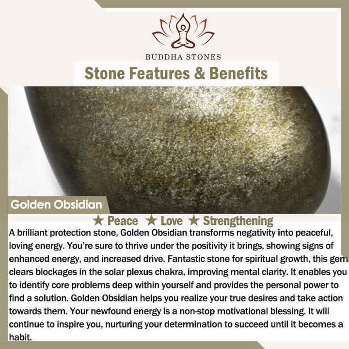 負のエネルギーを吸収するBuddha Stones黒曜石セット
