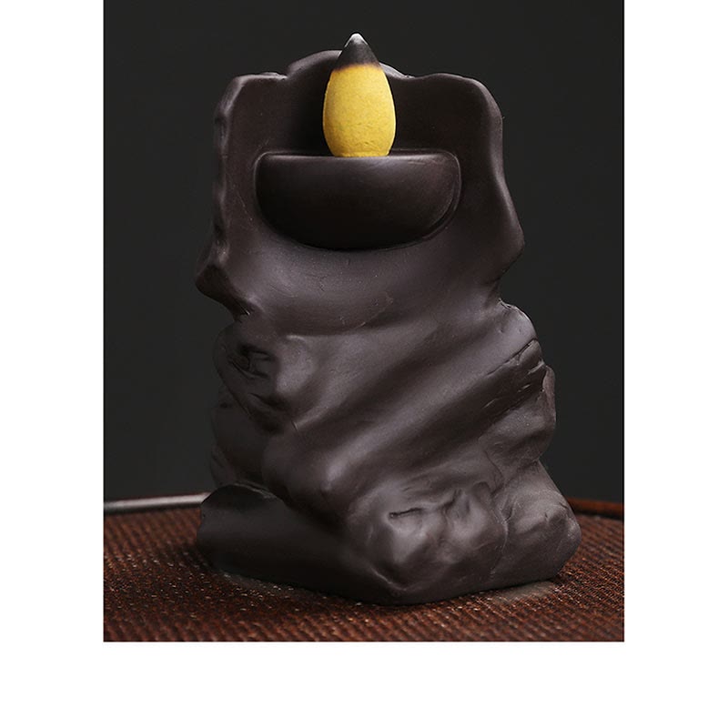 ハロウィン スカルヘッド 紫粘土 ヒーリング香炉 デコレーションBuddha Stones