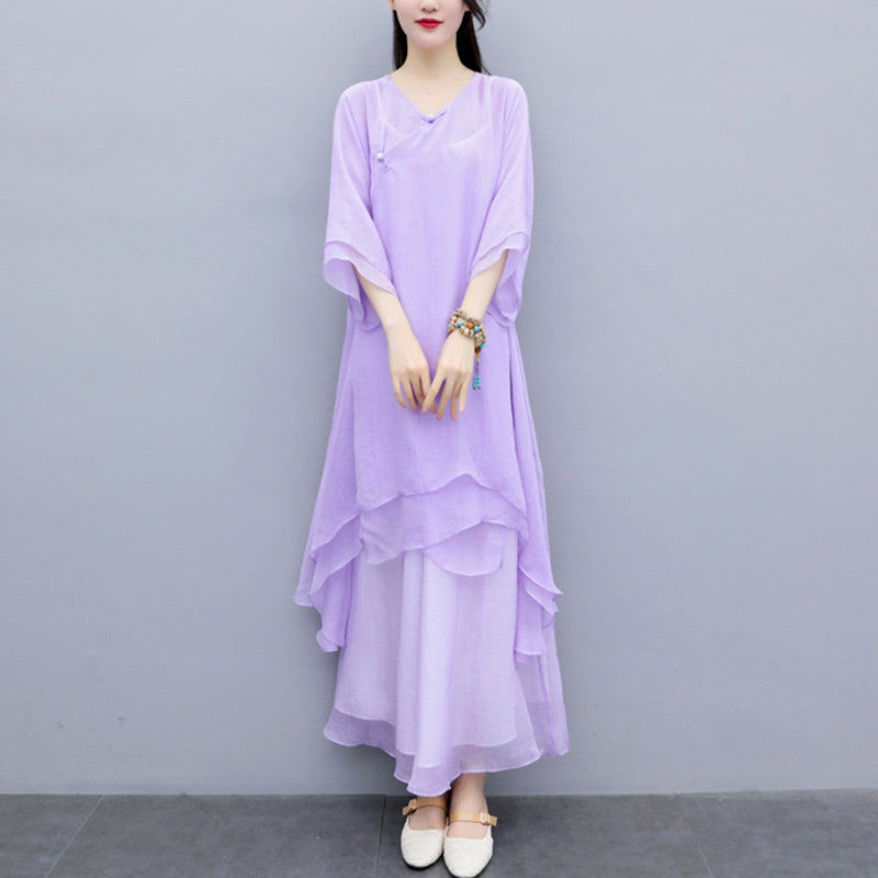 Buddha Stones3点セット ヨガ シフォン 服 ユニフォーム 瞑想 禅 練習 レディース セット