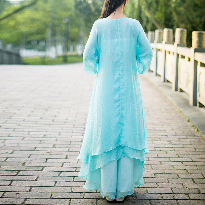 Buddha Stones3点セット ヨガ シフォン 服 ユニフォーム 瞑想 禅 練習 レディース セット - image 4