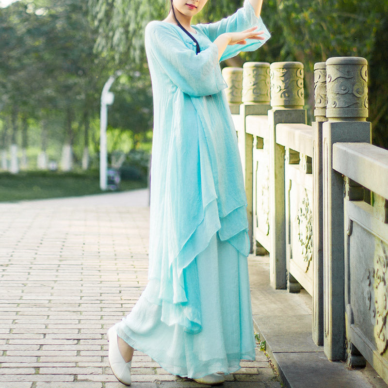 Buddha Stones3点セット ヨガ シフォン 服 ユニフォーム 瞑想 禅 練習 レディース セット - image 17