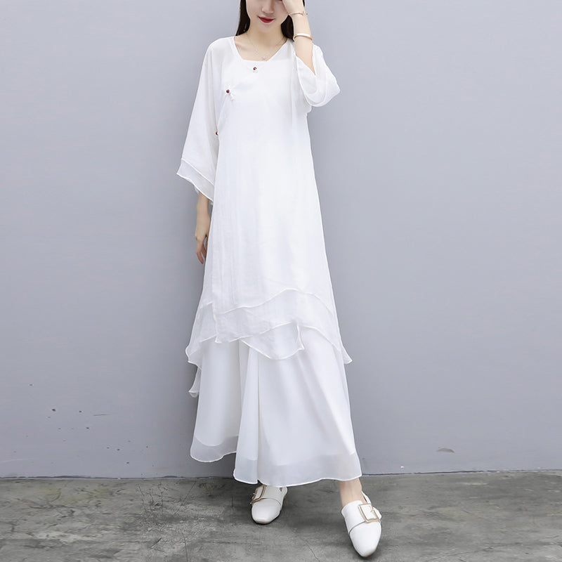 Buddha Stones3点セット ヨガ シフォン 服 ユニフォーム 瞑想 禅 練習 レディース セット - image 27