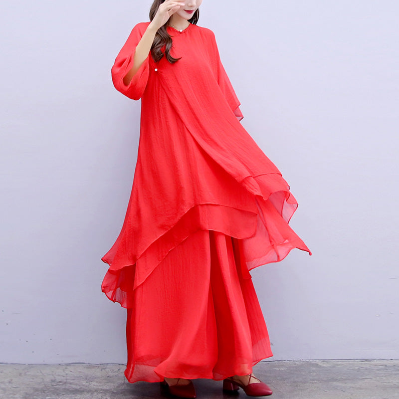 Buddha Stones3点セット ヨガ シフォン 服 ユニフォーム 瞑想 禅 練習 レディース セット - image 30