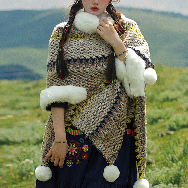 Buddha Stonesチベットのマルチカラーストライプショール冬用快適トラベルスカーフラップ - image 57