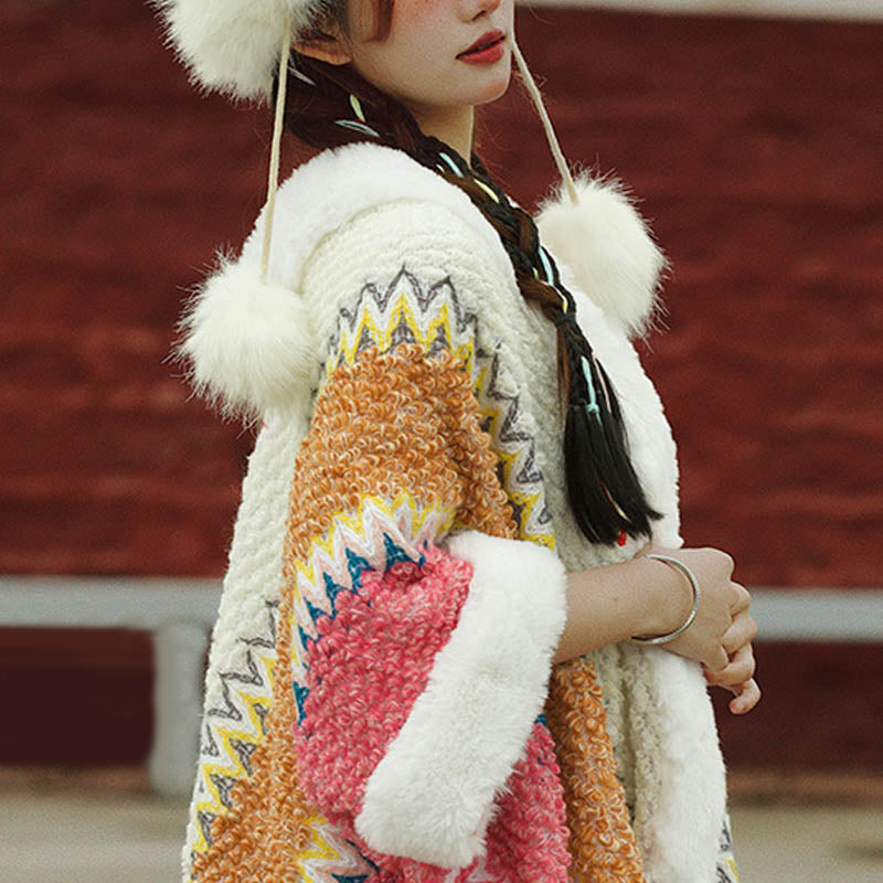 Buddha Stonesチベットのマルチカラーストライプショール冬用快適トラベルスカーフラップ - image 10