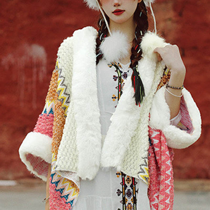 Buddha Stonesチベットのマルチカラーストライプショール冬用快適トラベルスカーフラップ - image 12