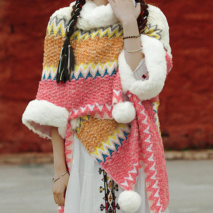 Buddha Stonesチベットのマルチカラーストライプショール冬用快適トラベルスカーフラップ - image 13