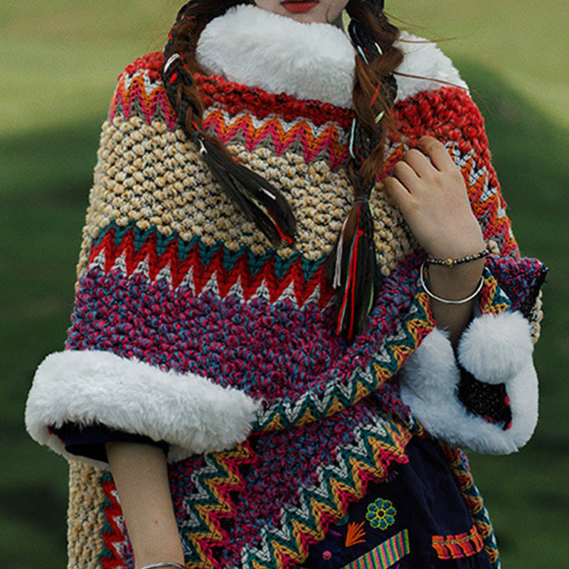 Buddha Stonesチベットのマルチカラーストライプショール冬用快適トラベルスカーフラップ - image 41