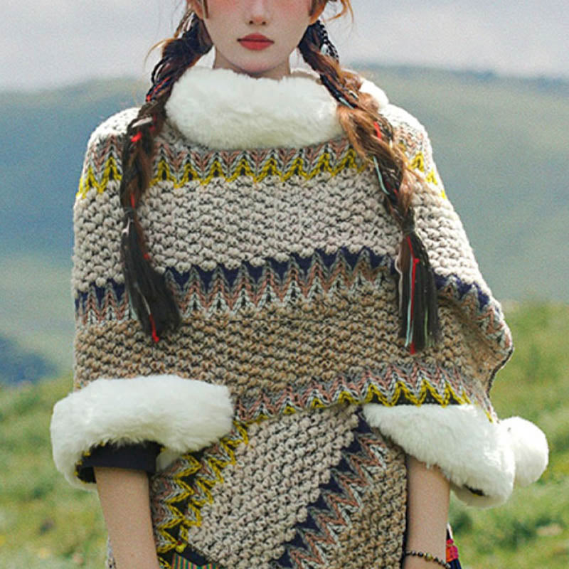 Buddha Stonesチベットのマルチカラーストライプショール冬用快適トラベルスカーフラップ - image 58