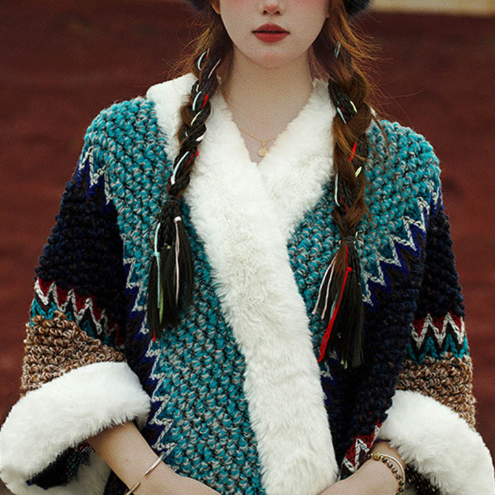 Buddha Stonesチベットのマルチカラーストライプショール冬用快適トラベルスカーフラップ - image 31