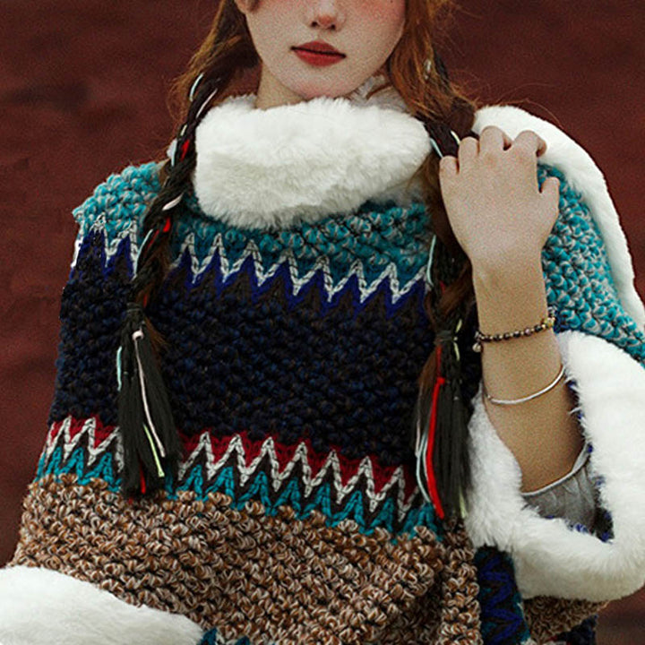 Buddha Stonesチベットのマルチカラーストライプショール冬用快適トラベルスカーフラップ - image 29