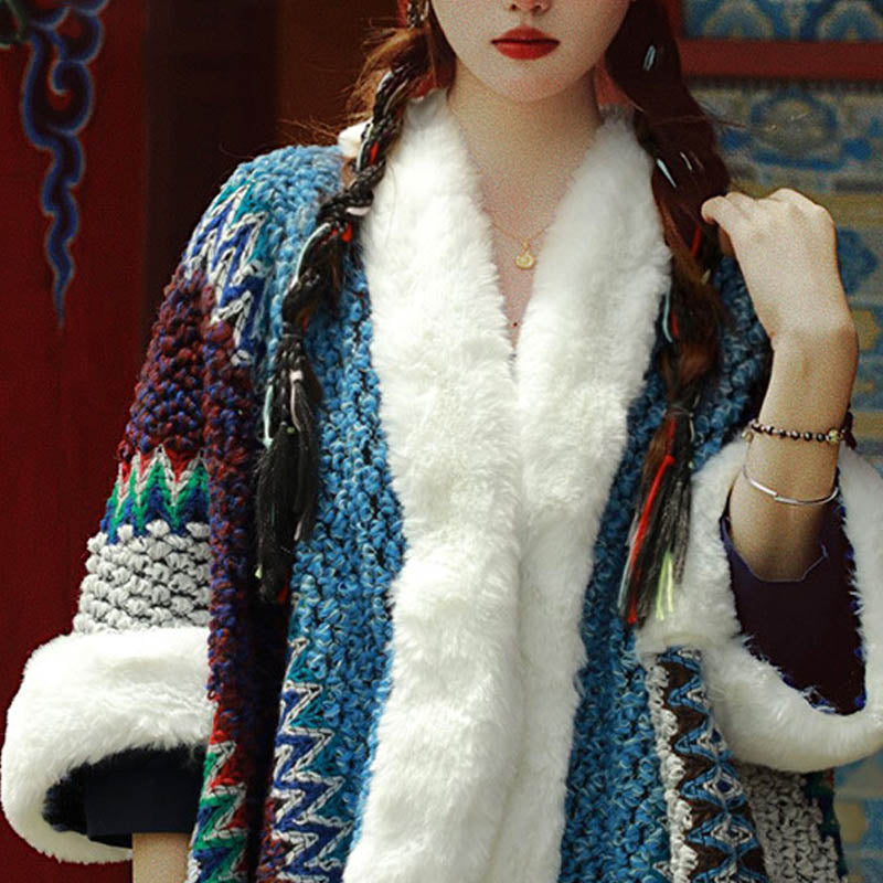 Buddha Stonesチベットのマルチカラーストライプショール冬用快適トラベルスカーフラップ - image 35