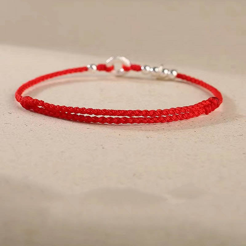 Buddha Stones925スターリングシルバー 縁起の良い雲平和のお守りチャーム安全と安心のブレスレット アンクレット - image 13