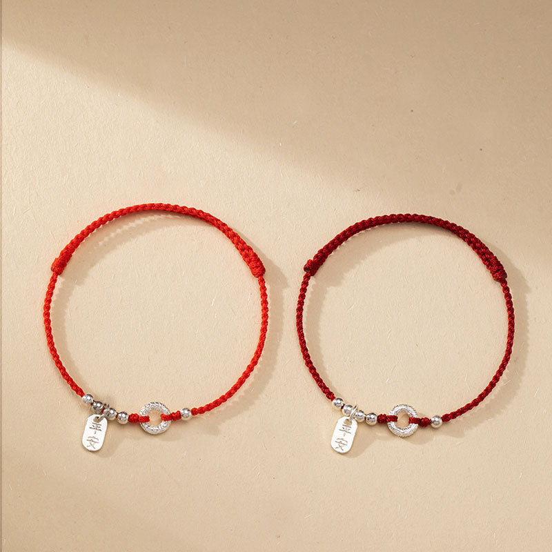 Buddha Stones925スターリングシルバー 縁起の良い雲平和のお守りチャーム安全と安心のブレスレット アンクレット - image 17