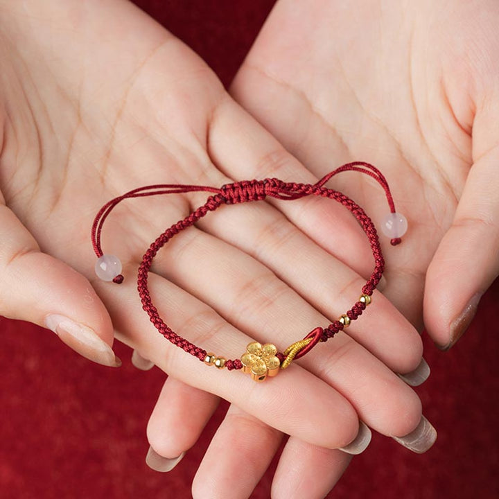 Buddha Stonesハンドメイド 925 スターリングシルバー 桜 カルセドニー幸運ブレスレット - image 7